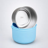 Blue Hot Summer Double Decker Stainless Steel Lunch Box