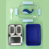 Blue Whale Big Size Stainless Steel Kids Lunch Box