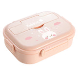 Big Size Clouds Bunny Stainless Steel Lunch Box with Lunch Bag & free Dip Box