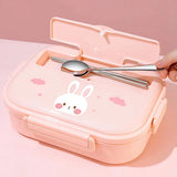 Big Size Clouds Bunny Stainless Steel Lunch Box with Lunch Bag & free Dip Box