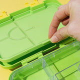 Green Dinosaur Volcano Bento Lunch Box for Kids