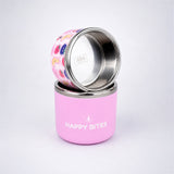 Fruity Happy Bites Double Decker Stainless Steel Lunch Box