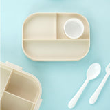 Green Big Eye Dino 2 decker Lunch Box for Kids