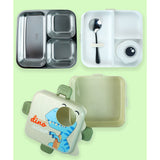 Olive One Eye Stainless Steel Lunch Box For Kids