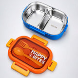 Orange Lid Happy Bites Bento Lunch Box