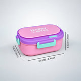 Pink Flap Happy Bites Bento Lunch Box