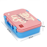 Pink Travel theme Stainless Steel Tiffin/Lunch Box for Kids and Adults