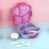 Purple Bread slice Fun themed Kids Lunch Box/Tiffin