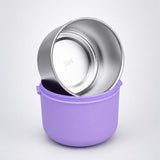 Purple Hot Summer Double Decker Stainless Steel Lunch Box