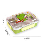 Rock Dino Green Big Size Stainless Steel Kids Lunch Box