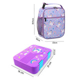 2 pcs Uni LunchBag & Bento Lunch box for Kids