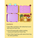 Purple Unicorn Bento Lunch Box for Kids