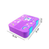 Purple Unicorn Bento Lunch Box for Kids