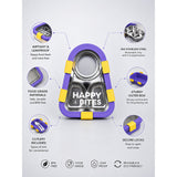 Yellow & Purple Triangle Happy Bites Lunch Box