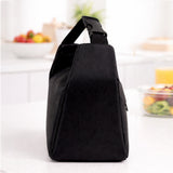 Black Adjustable Buckle Hook Style Insulated Lunch Bag for Kids & Adults
