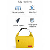 Olive Adjustable Buckle Hook Style Insulated Lunch Bag for Kids & Adults