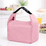 Pink Adjustable Buckle Hook Style Insulated Lunch Bag for Kids & Adults