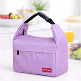 Purple Adjustable Buckle Hook Style Insulated Lunch Bag for Kids & Adults