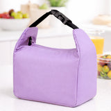 Purple Adjustable Buckle Hook Style Insulated Lunch Bag for Kids & Adults