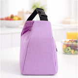 Purple Adjustable Buckle Hook Style Insulated Lunch Bag for Kids & Adults