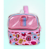 Shiny Meow Cat Theme Double Compartment Insulated Lunch Bag For Kids
