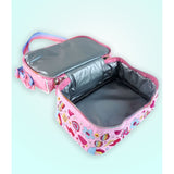 Shiny Meow Cat Theme Double Compartment Insulated Lunch Bag For Kids