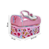 Shiny Meow Cat Theme Double Compartment Insulated Lunch Bag For Kids