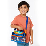 Dino Theme Double Compartment Insulated Lunch Bag For Kids