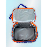 Dino Theme Double Compartment Insulated Lunch Bag For Kids