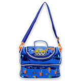 Transport Theme Double Compartment Insulated Lunch Bag For Kids