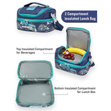 2pcs Monster Truck School Backpack & matching Lunchbag for Kids, 5yrs - 10 yrs