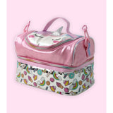Shiny Unicorn Theme Double Compartment Insulated Lunch Bag For Kids