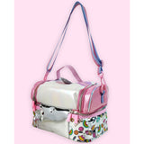 Shiny Unicorn Theme Double Compartment Insulated Lunch Bag For Kids
