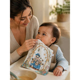 5 Pcs Vintage Panda Storybook theme super Soft Breathable Pure Muslin Cotton Napkins set