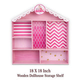 Newborn Baby Girl Wooden Dollhouse Gift Hamper (0-12 months)