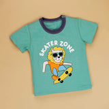 Surfing Lion soft Cotton Joggers Nightsuit set for Kids