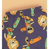 Surfing Lion soft Cotton Joggers Nightsuit set for Kids