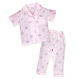 Pink Rabbit Bow Kids Nightsuit