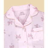 Pink Rabbit Bow Kids Nightsuit