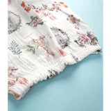 Woodland Bunny, Organic Crushed soft Muslin Cotton Kids Nightsuit