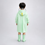 3D Dino Face & Tail Knee Length Raincoat for Kids