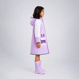 Bunny Pocket Knee-Length Raincoat for Kids