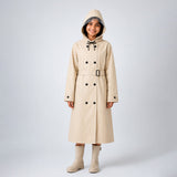 Cream Trench Coat Style Raincoat for Kids & Teens