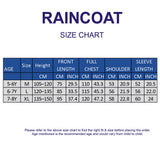 Green Pocket Patch long Length Raincoat for Kids & Teens
