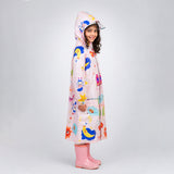Pink Sunshine Doodle  Knee-Length Raincoat for Kids