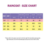 Japanese Style  Purple Sailor Collar Raincoat for Kids & Teens