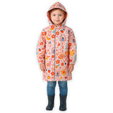 Rainy Garden Theme Knee length Raincoat for Kids