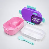 2 Pcs Purple Bow Tumbler & Purple Lunch Box Rakhi Gift Combo for Kids with Free Rakhi and Jute Drawstring Bag