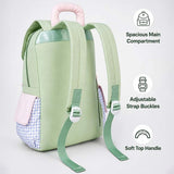 2 Pcs Gingham Girl Backpack & Pink Stainless Steel Water Bottle Rakhi Gift Combo for Kids with Free Rakhi