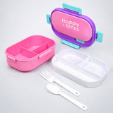 3 Pcs Hologram Unicorn Backpack, Lunch Bag & Pink Flap Lunch Box with Rakhi Gift Combo for Kids with Free Rakhi